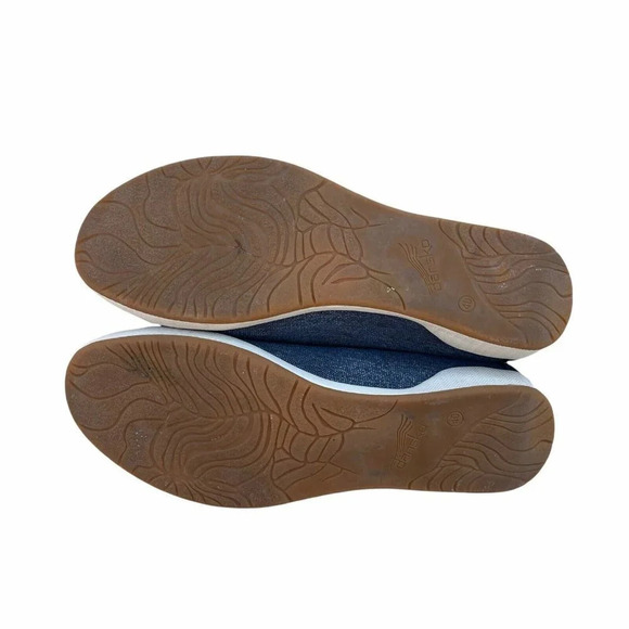 Dansko Women's Size 40 US 9.5 Blue Olisa DENIM Lace up Canvas Sneakers Shoes - Picture 5 of 5